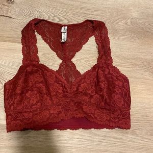 Free people maroon bralette